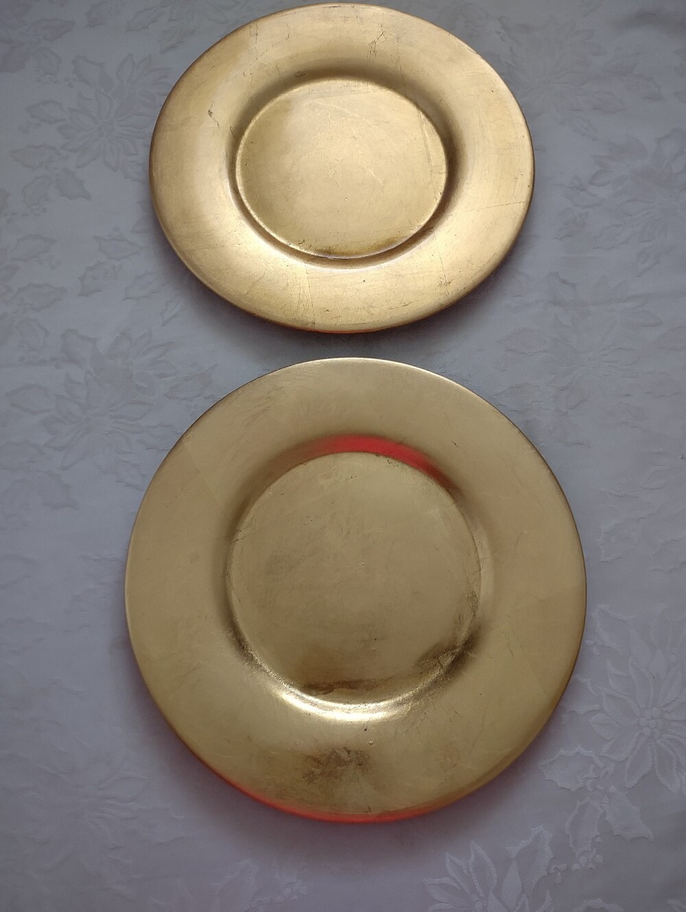Gold Leaf Hand Applied Charger Plates Pier 1